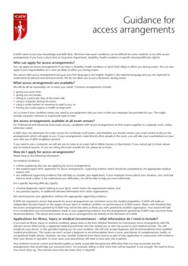 icaew access arrangements.